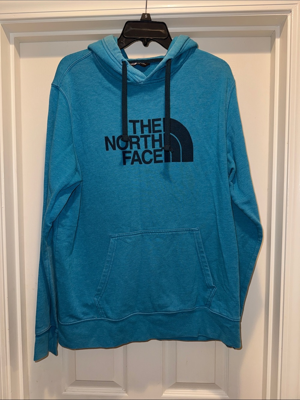 The North Face Teal Blue Logo Pullover Hoodie